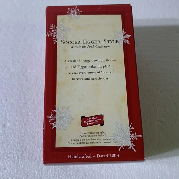 Hallmark Tigger 03 Soccer Ornament - Picture 8 of 8